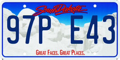 SD license plate 97PE43