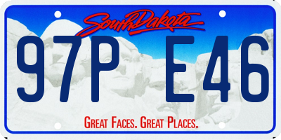 SD license plate 97PE46