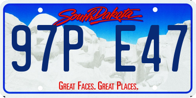 SD license plate 97PE47