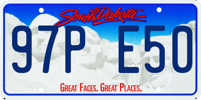 SD license plate 97PE50