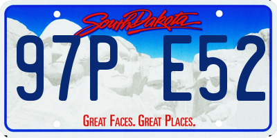 SD license plate 97PE52