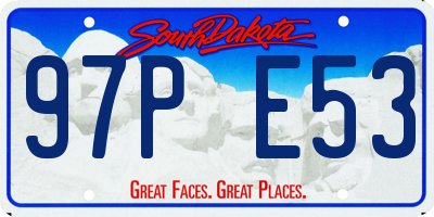 SD license plate 97PE53