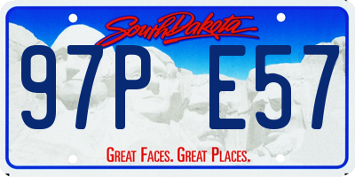 SD license plate 97PE57
