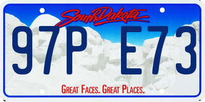 SD license plate 97PE73