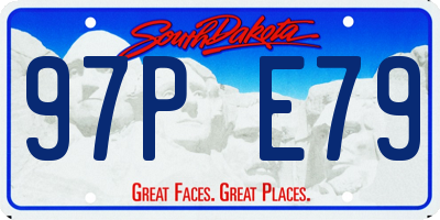 SD license plate 97PE79