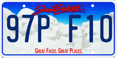 SD license plate 97PF10