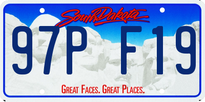 SD license plate 97PF19