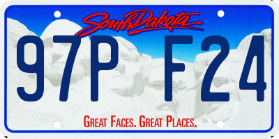 SD license plate 97PF24
