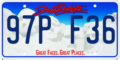 SD license plate 97PF36