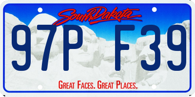 SD license plate 97PF39