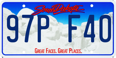 SD license plate 97PF40