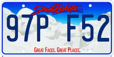 SD license plate 97PF52