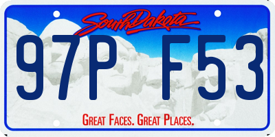SD license plate 97PF53