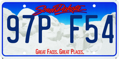 SD license plate 97PF54