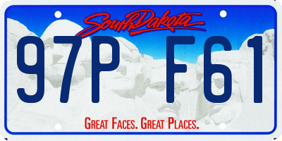SD license plate 97PF61