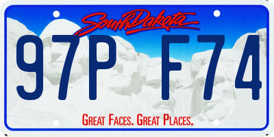 SD license plate 97PF74