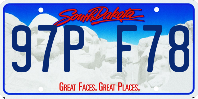 SD license plate 97PF78
