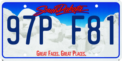 SD license plate 97PF81