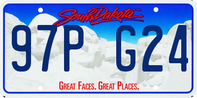 SD license plate 97PG24