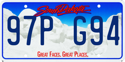 SD license plate 97PG94