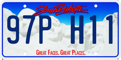 SD license plate 97PH11