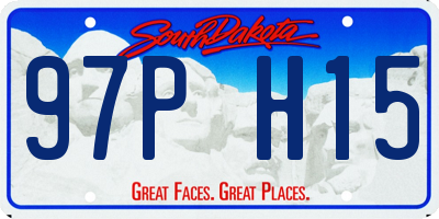 SD license plate 97PH15