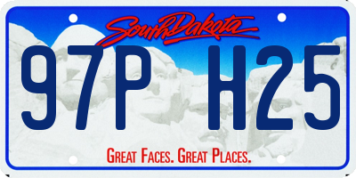 SD license plate 97PH25