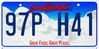 SD license plate 97PH41