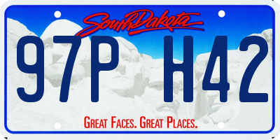 SD license plate 97PH42