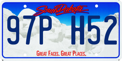 SD license plate 97PH52