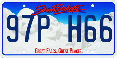 SD license plate 97PH66