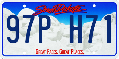 SD license plate 97PH71