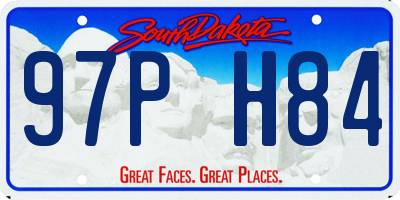 SD license plate 97PH84