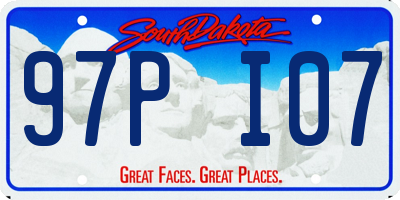 SD license plate 97PI07