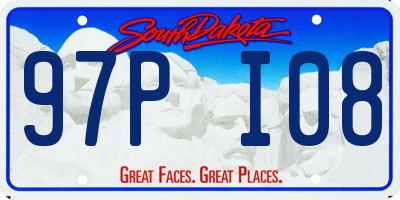 SD license plate 97PI08