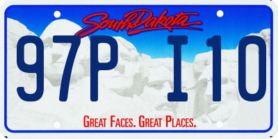 SD license plate 97PI10