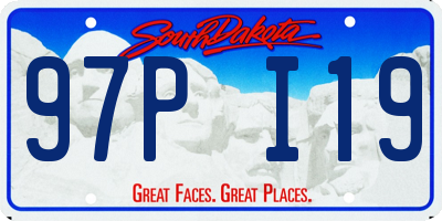 SD license plate 97PI19
