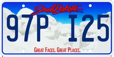 SD license plate 97PI25