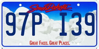 SD license plate 97PI39