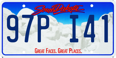 SD license plate 97PI41