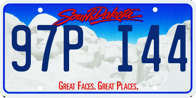 SD license plate 97PI44