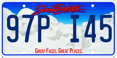 SD license plate 97PI45