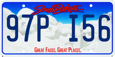 SD license plate 97PI56