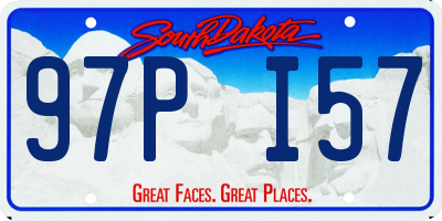 SD license plate 97PI57