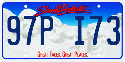 SD license plate 97PI73