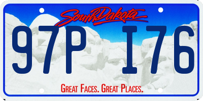 SD license plate 97PI76