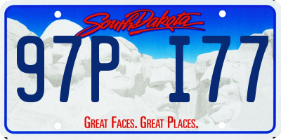 SD license plate 97PI77