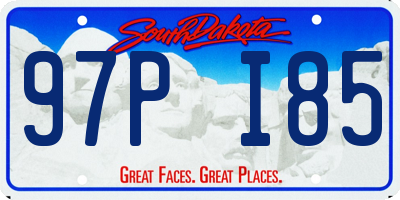 SD license plate 97PI85