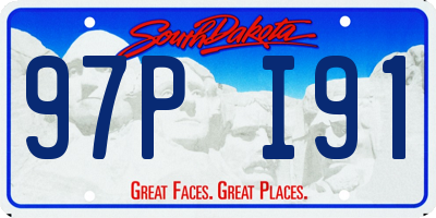 SD license plate 97PI91