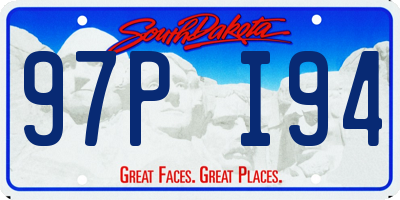 SD license plate 97PI94